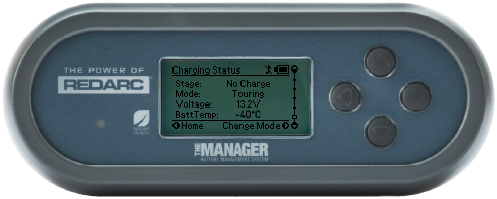 The Manager30 display showing the fault. 