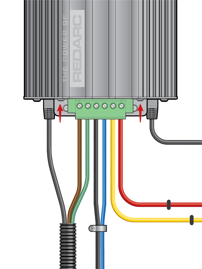 Diagram showing the reconnection of the green connector on the Manager30